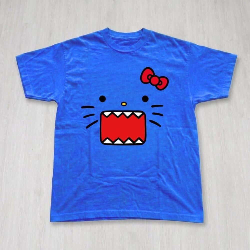 Blue Hello Kitty Domo Graphic Tee